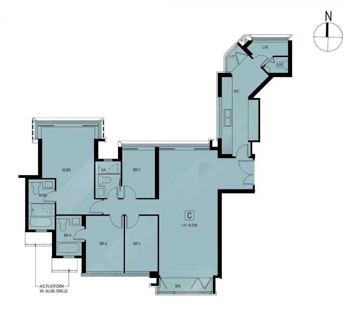 瓏珀山4房連雙套房及工作間 1126-1600呎